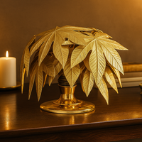 Majestic Golden Leaf Cluster Luxe Metal Home Accent