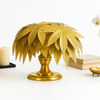 Majestic Golden Leaf Cluster Luxe Metal Home Accent