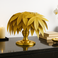 Majestic Golden Leaf Cluster Luxe Metal Home Accent