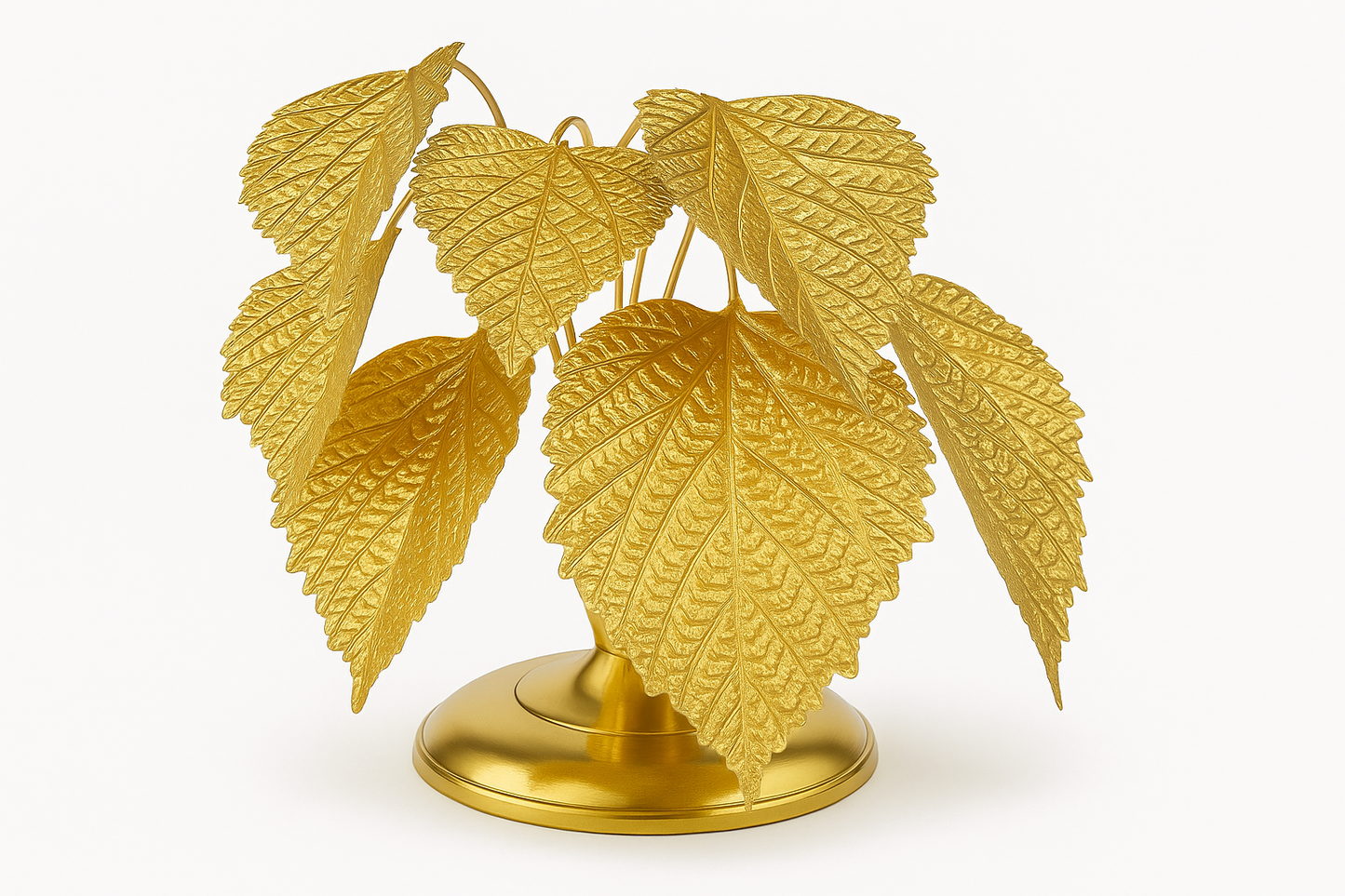 The Gilded Touch: Handcrafted Leaf Masterpiece