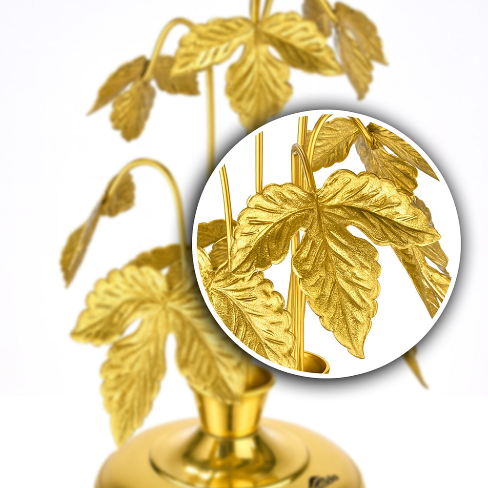 Golden Chestnut Leaf Planter Small Size