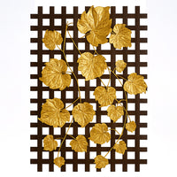 Golden Grape Leaf Jeffery Wall Mount