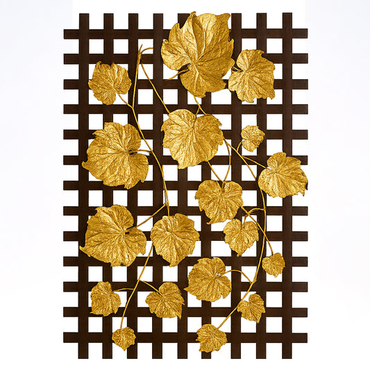 Golden Grape Leaf Jeffery Wall Mount