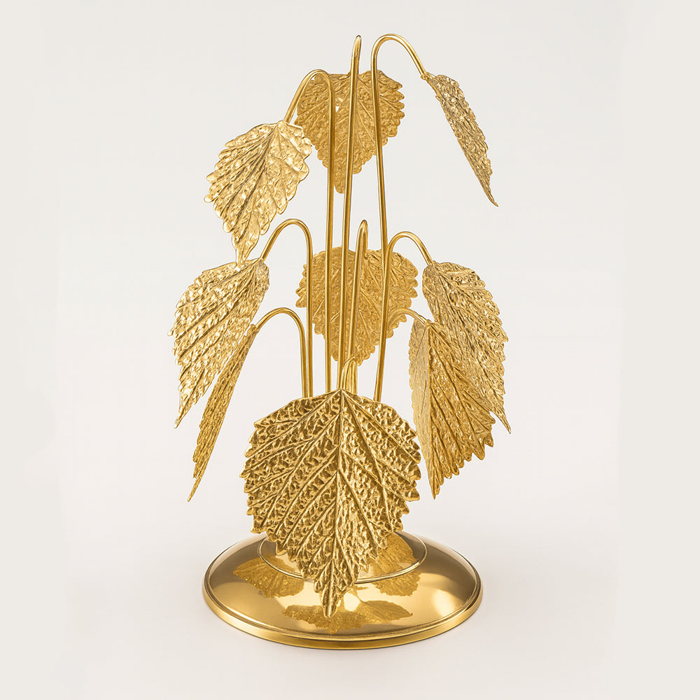 Gilded Grape Leaf Planter Small Size